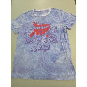 Kool Aid Man Oh Yeah Band T-Shirt Purple Tie Dye l large